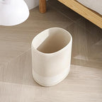 Trash Can, 1.6 Gallon Small Bathroom Trash Can, Simple Oval Stone Look Garbage - Image 7