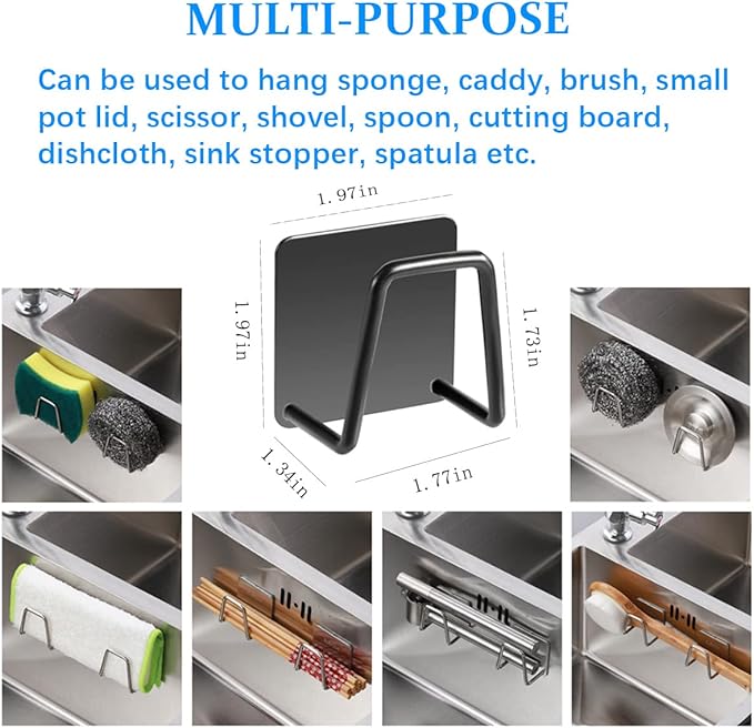 LYART 4Pcs Premium Sink Sponge Holder - Image 3