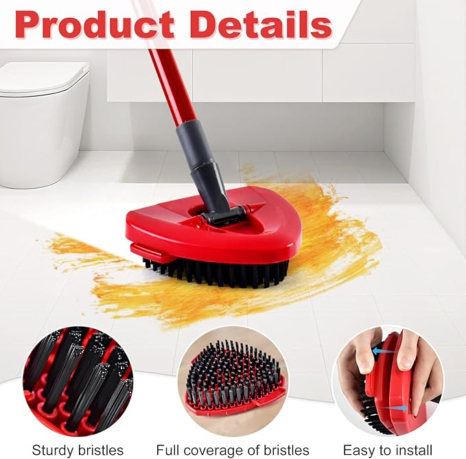 Scrubber Mop Head for Ocedar, Upgrade Scrub Brush for Ocedar, Spin Mop Scrub - Image 2