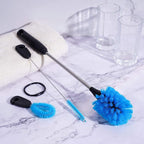 3-in-1 Stainless Steel Bottle Brush and Straw Cleaning Set, Long Handle Scrub - Image 5
