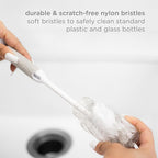 Ubbi Deluxe Baby Bottle Brush Set, Bottle Brush and Nipple Brush - Image 4