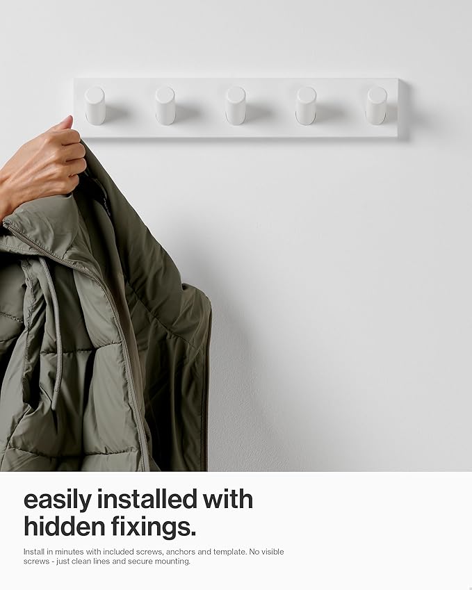 LARHN Wall Mounted Coat Rack, 16.5" - Image 6