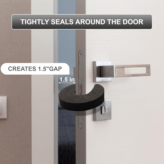 8 Pcs Multifunctional Door Slam Stopper and Door Pinch Guard, Stylish Finger - Image 3