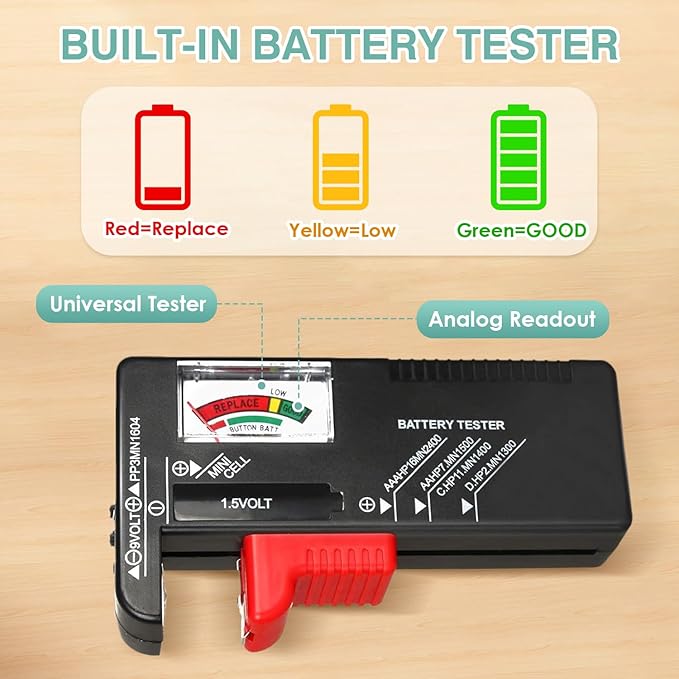 Upgraded Large Capacity Battery Storage Organizer - Image 4
