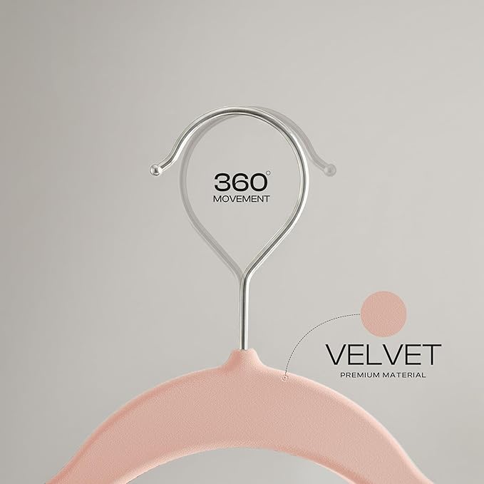 Utopia Home Velvet Hangers 50 Pack – Luxury Non-Slip Slim Pant & Coat Hangers - Image 3