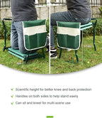 Garden Kneeler and Seat Heavy Duty, Upgraded Widened and Thickened Gardening Stools for Seniors, Foldable Gardening Bench Ergonomic Design, Effective Relief of Knee and Back Pain, Gift for Gardeners - Image 5