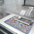 Colorful Flower Dish Drying Mat - Image 5