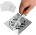 50Pcs Disposable Shower Drain Hair Catcher, Prevents Hair Clogs, 4x4 Inch Mesh by Adehoei