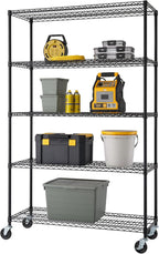 TRINITY 5-Tier Outdoor Wire Shelving Rack, 48in. x 18in. x 72in., Model# NTBTGBK-0975 - Image 4