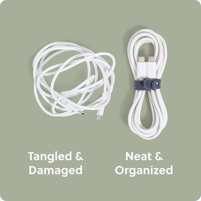 U Brands Silicone Cord Organizer Cable Clips, Cable Management, Office Desk - Image 3
