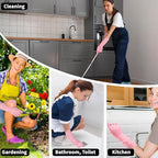 Long Sleeves Durable Disposable Nitrile White Gloves 15inches, Household - Image 5