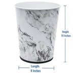 Bath Bliss 5 Liter Small Wastebasket | 2 Pack | Round Open Top | Trash Can | - Image 3