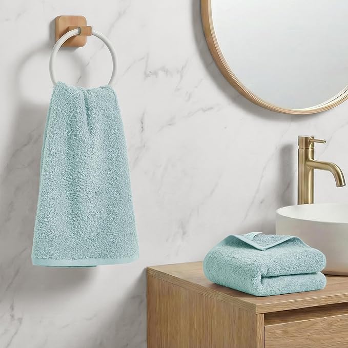 REDKISS 2-Pack Luxury Hand Towels, 16x32 Inch 450 GSM 100% Cotton, Super Soft - Image 6