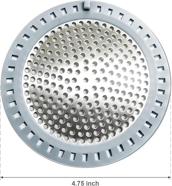 2PCS Shower Drain Hair Catcher, Shower Drain Strainer, Stainless Steel - Image 2