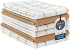 LANE LINEN Cotton Kitchen Towels and Dish Cloths Set, Quick-Drying Dish Towel by LaneLinen