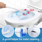 Disposable Toilet Brush Holder Set Toilet Wand Toilet Cleaner Scrubber - Image 4