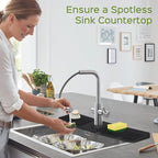 24 Inch Silicone Faucet Mat for Kitchen Sink Splash Guard – Upgraded Draining - Image 5