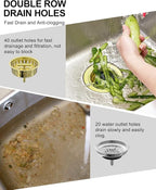 BOTEMY B9171 Gold Kitchen Sink Drain Kit 3 1/2 Sink Strainer - Image 6