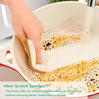 Natural Kitchen Sponges, 12 Pack Non-Scratch Scrubber, Biodegradable - Image 4