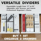 SpaceAid Bamboo Drawer Dividers - Image 5
