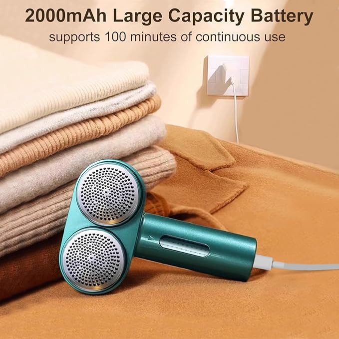 Fabric Shaver, Handzee Electric Lint Shaver, Dual Motor Sweater Shaver - Image 7