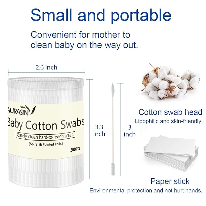 Baby Cotton Swabs, Paper Sticks Cotton Buds - Image 5