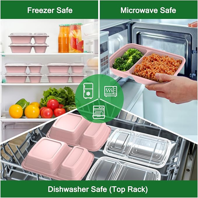 50 Pack 28 oz Meal Prep Containers Reusable - Image 5