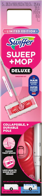 Swiffer Sweep and Mop Deluxe, Limited Edition Pink Wicked: - Image 15