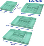 Simple Houseware Expandable Kitchen Drawer Flatware Organizer - Image 2