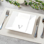 Luxenap 15.8 X 7.9 Inch Linen-Feel Guest Towels, 2000 Lettered Hand Towels - Image 3