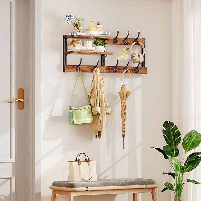 Homeiju 28.7" Coat Rack Wall Mount - Image 6