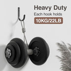 Wall Hooks for Hanging Towel/Coat - 22LB Screw in Metal Hanger Wall Mount - Image 2
