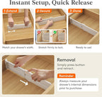 Lifewit 3.2" Tall 4 Pack Drawer Dividers, 26.5-42cm/10.2-16.5" Expandable - Image 5