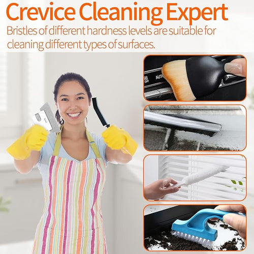 19 Pcs Small Crevice Cleaning Brush Set, Groove Gap Cleaning Tool - Image 2