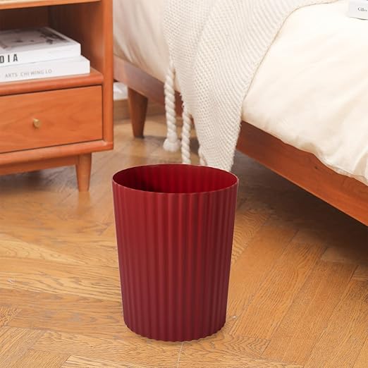 JiatuA Small Trash Can Plastic Wastebasket Round Garbage Container Bin - Image 5