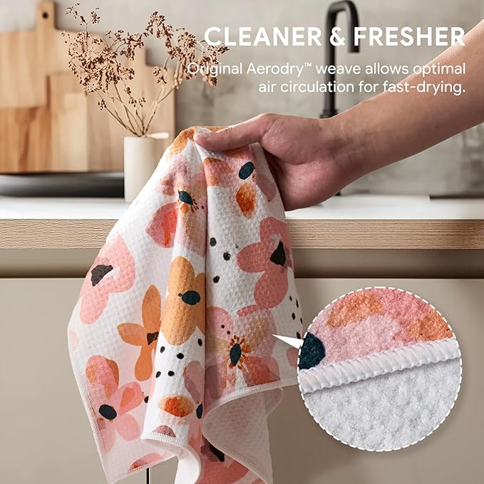 RECYCO Waffle Kitchen Towel Set of 2 - Image 4