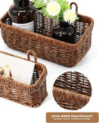 AceList Wall Hanging Basket, Boho Style Hand-Woven Hanging Storage Baskets - Image 3