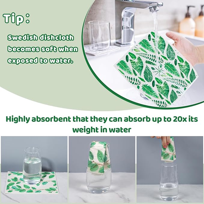 6 Pack St.Patricks Day Swedish Dishcloths - Image 4