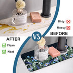 Blooming Lilies Kitchen Sink Splash Guard Faucet Mat Valley Lilies Flowers - Image 6