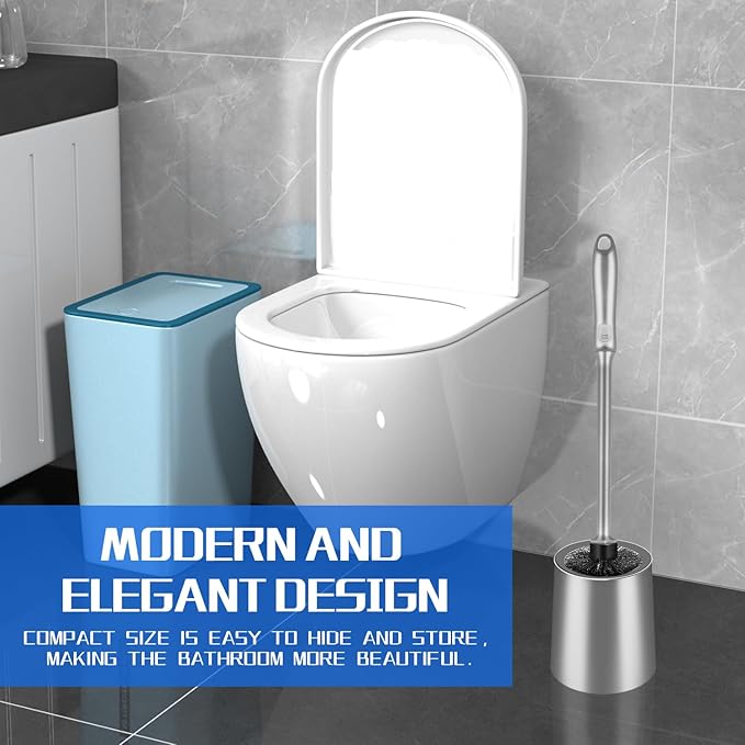 Toilet Brush and Holder 4 Pack - Image 4