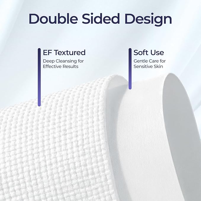 ECOLOOK Disposable Face Towel XL-10"x12" Upgraded Thick Facial Towels, Ultra - Image 4