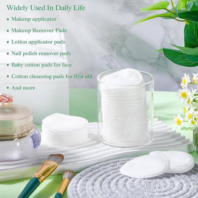 Maxcheck 2500 Pcs Cotton Rounds Bulk Exfoliating Rounds Cotton Rounds - Image 7