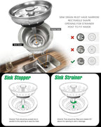 Highcraft 97333 Kitchen Sink Basket Strainer Replacement - Image 2