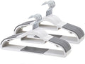 Coat Hangers 30 Pack, Plastic Clothes Hangers Non Slip by Home