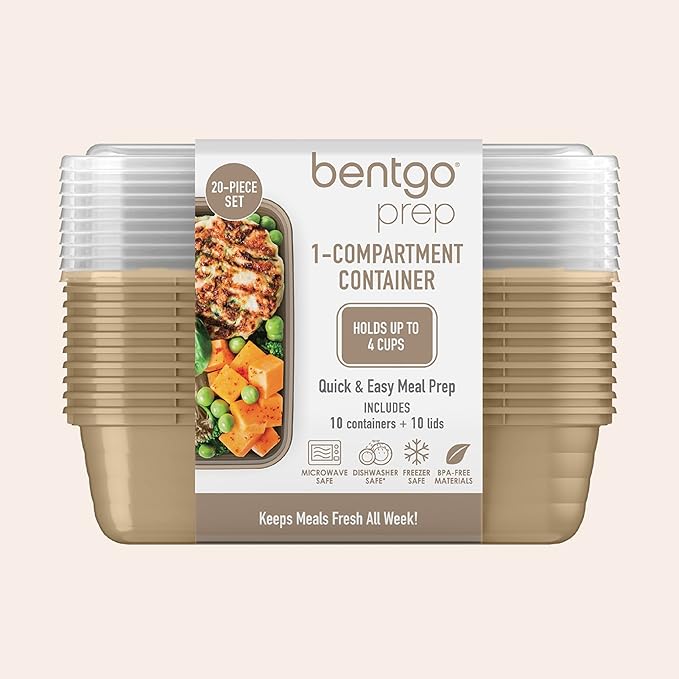 Bentgo Prep - 20-Piece 1-Compartment Reusable Meal Prep Containers - Image 8