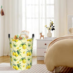 Lemon Yellow Laundry Basket, Waterproof Foldable Laundry Hamper, Dirty Clothes - Image 6