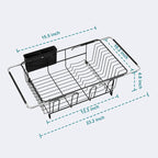 JASIWAY Dish Drying Rack in Sink, Over The Sink Colander Strainer Basket - Image 6
