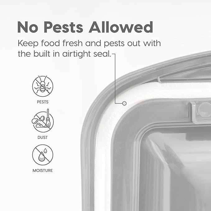IRIS USA Airtight Dog Food Storage Container, WeatherPro, Removable Wheels - Image 4