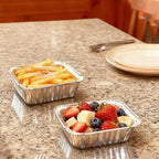 100 Pack - Aluminum Pans with Lids -1LB, Foil Pans - to Go Food Containers - Image 7