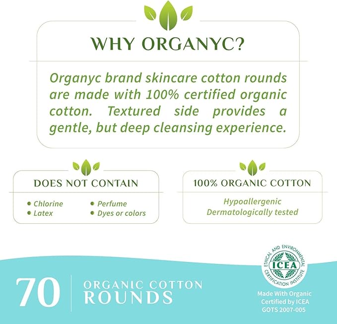 Organyc - 100% Certified Organic Cotton Rounds - Biodegradable Cotton, Chemical - Image 6
